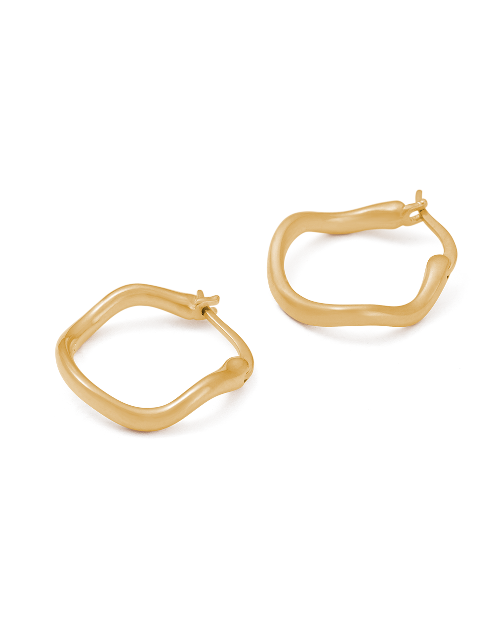 ONDA HOOPS (18K GOLD PLATED) IMAGE 5