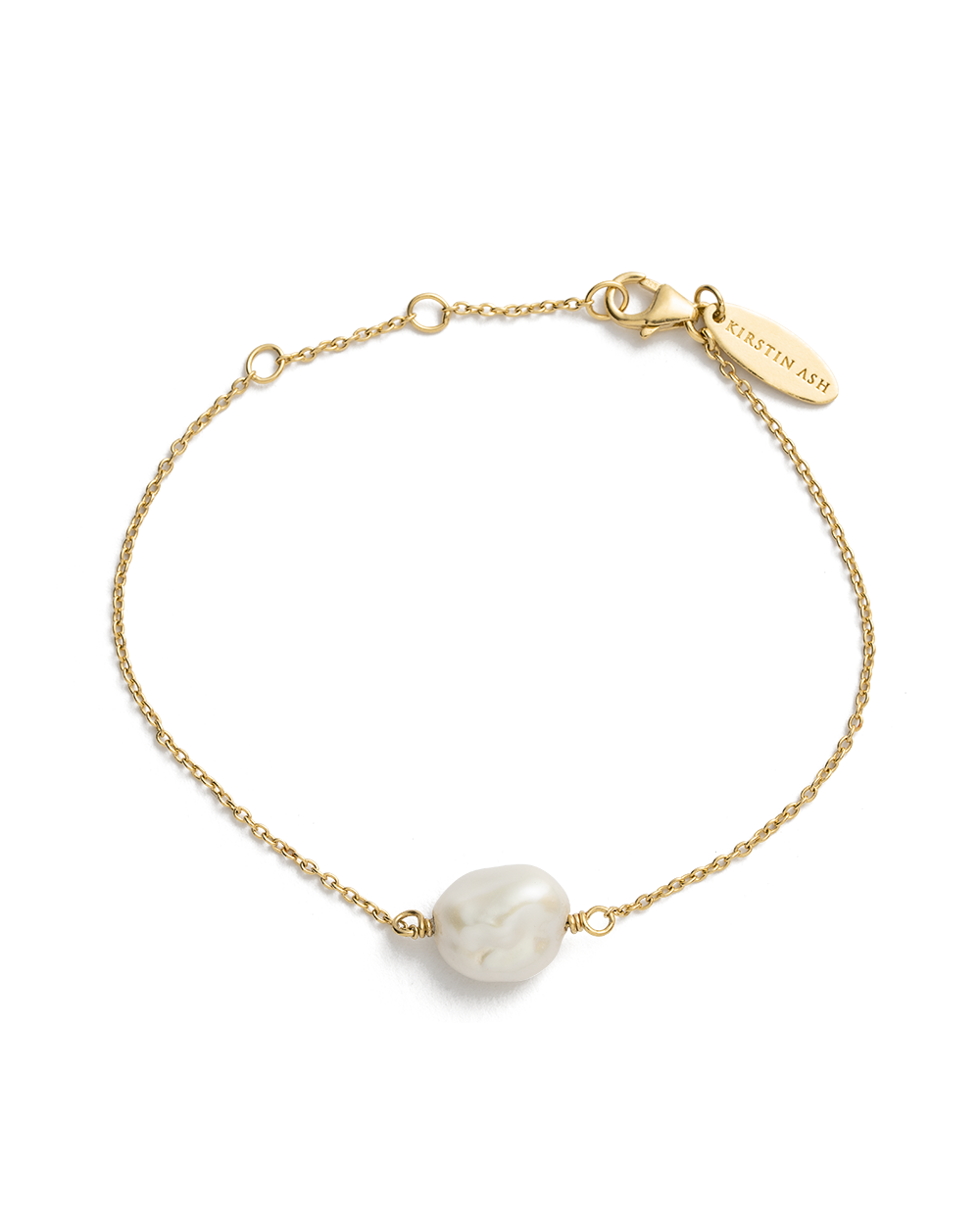 PEARL BRACELET (18K GOLD PLATED) IMAGE 1