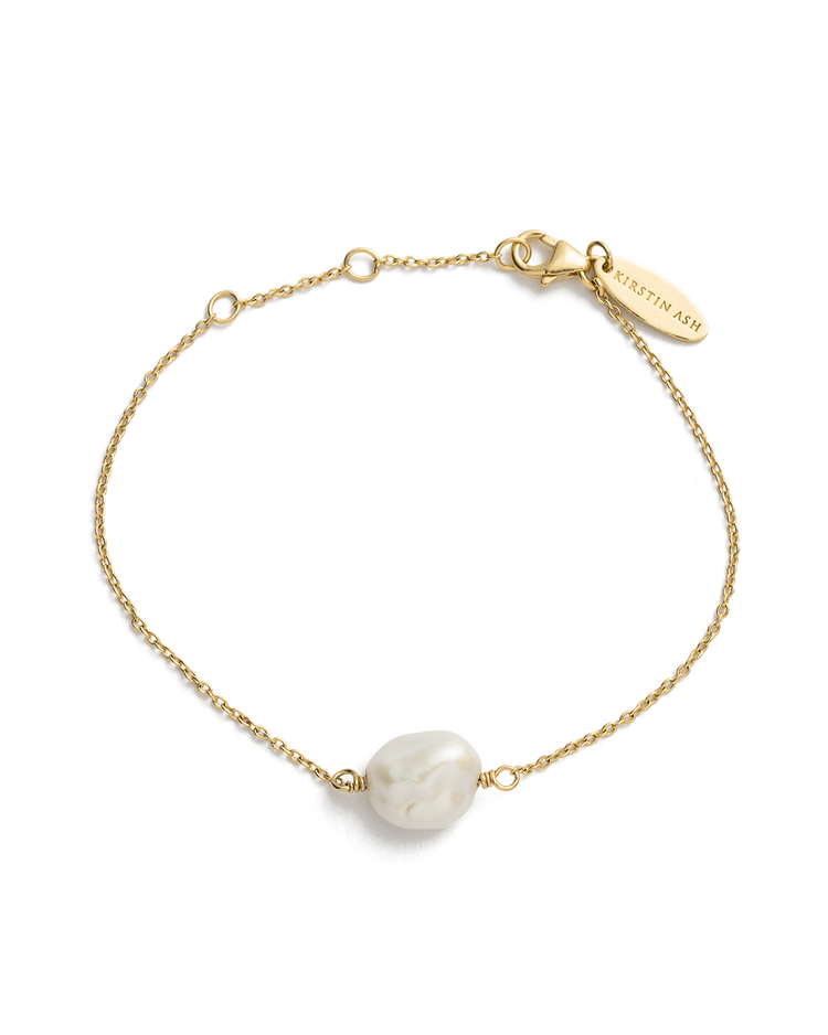 PEARL BRACELET (18K GOLD PLATED) IMAGE 1