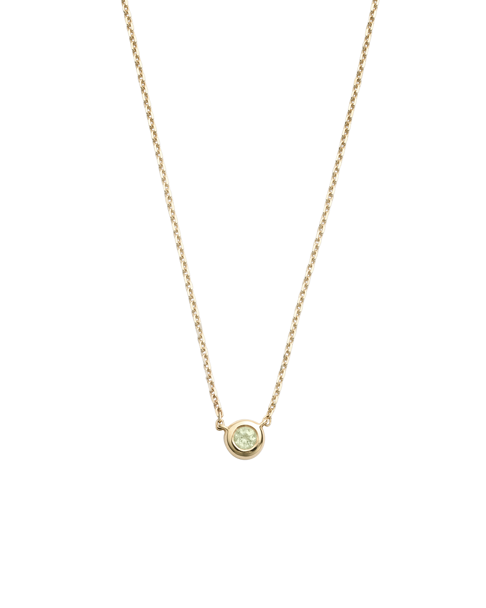 PETITE BIRTHSTONE NECKLACE (9K GOLD) IMAGE 12