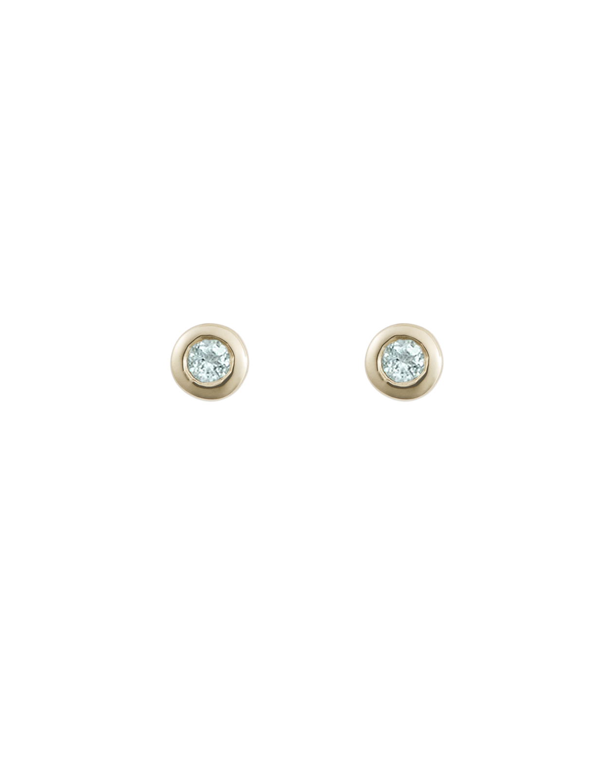 PETITE BIRTHSTONE STUDS (9K GOLD) IMAGE 8