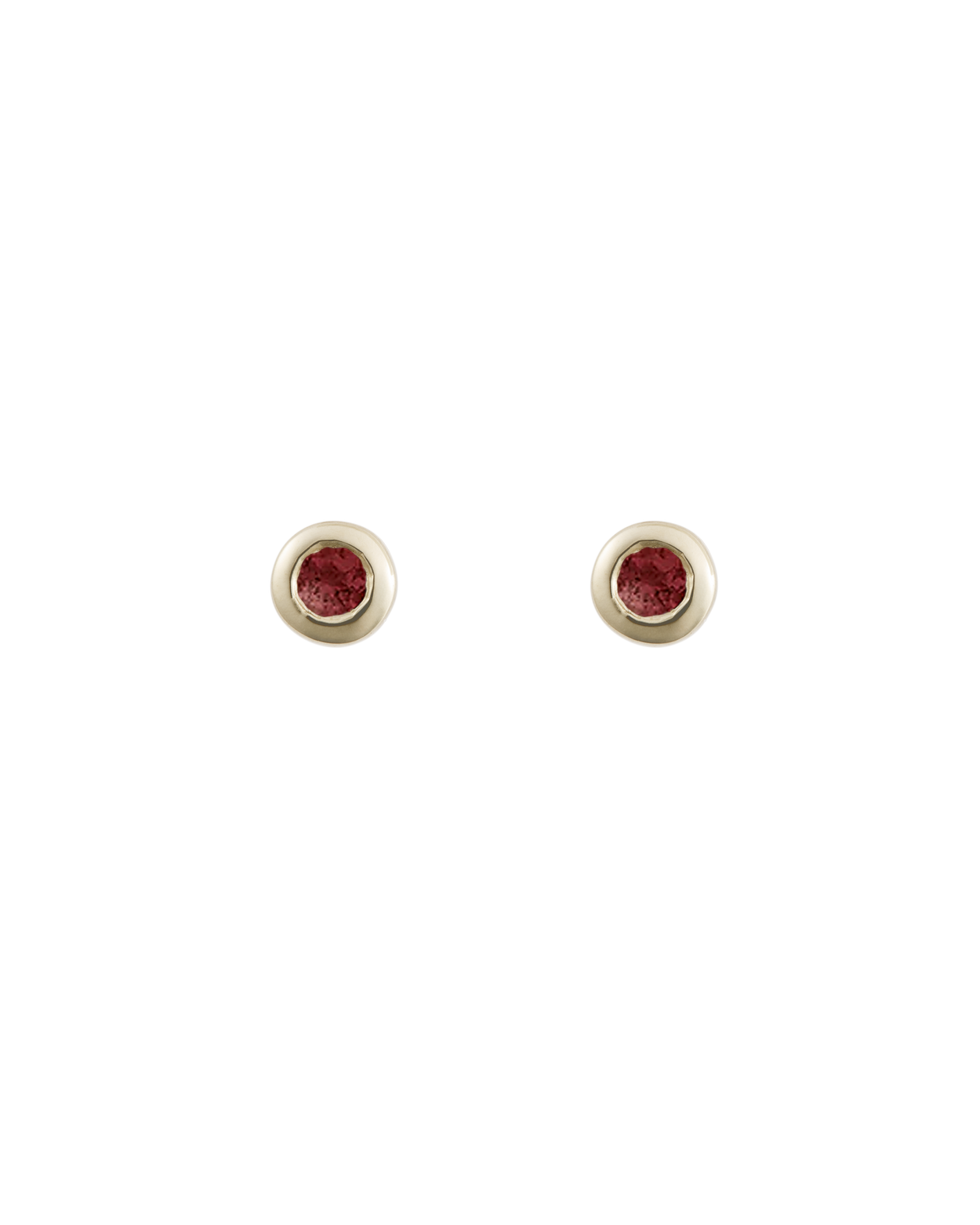 PETITE BIRTHSTONE STUDS (9K GOLD) IMAGE 1