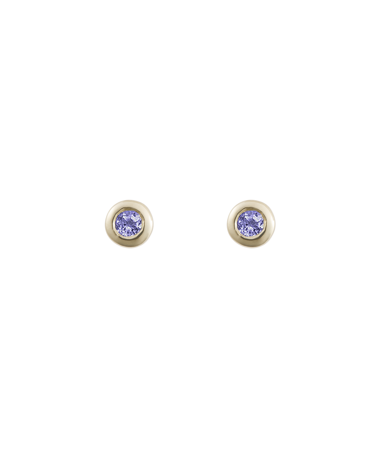 PETITE BIRTHSTONE STUDS (9K GOLD) IMAGE 17