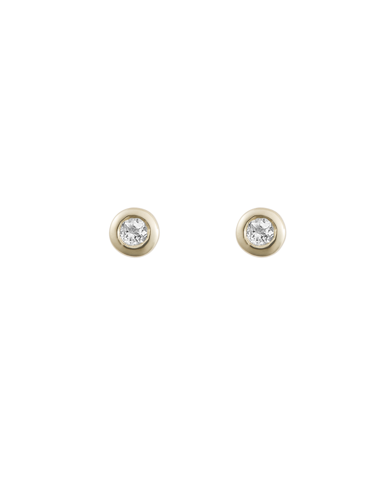 PETITE BIRTHSTONE STUDS (9K GOLD) IMAGE 9