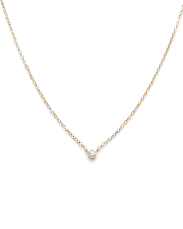 PETITE DIAMOND NECKLACE (9K GOLD) IMAGE 1