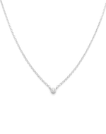 PETITE DIAMOND NECKLACE (STERLING SILVER) IMAGE 1