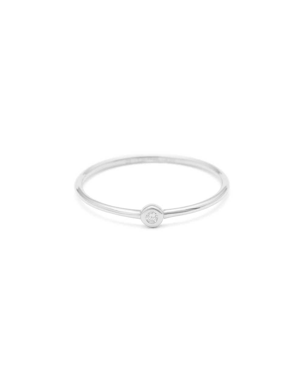 PETITE DIAMOND RING (STERLING SILVER)