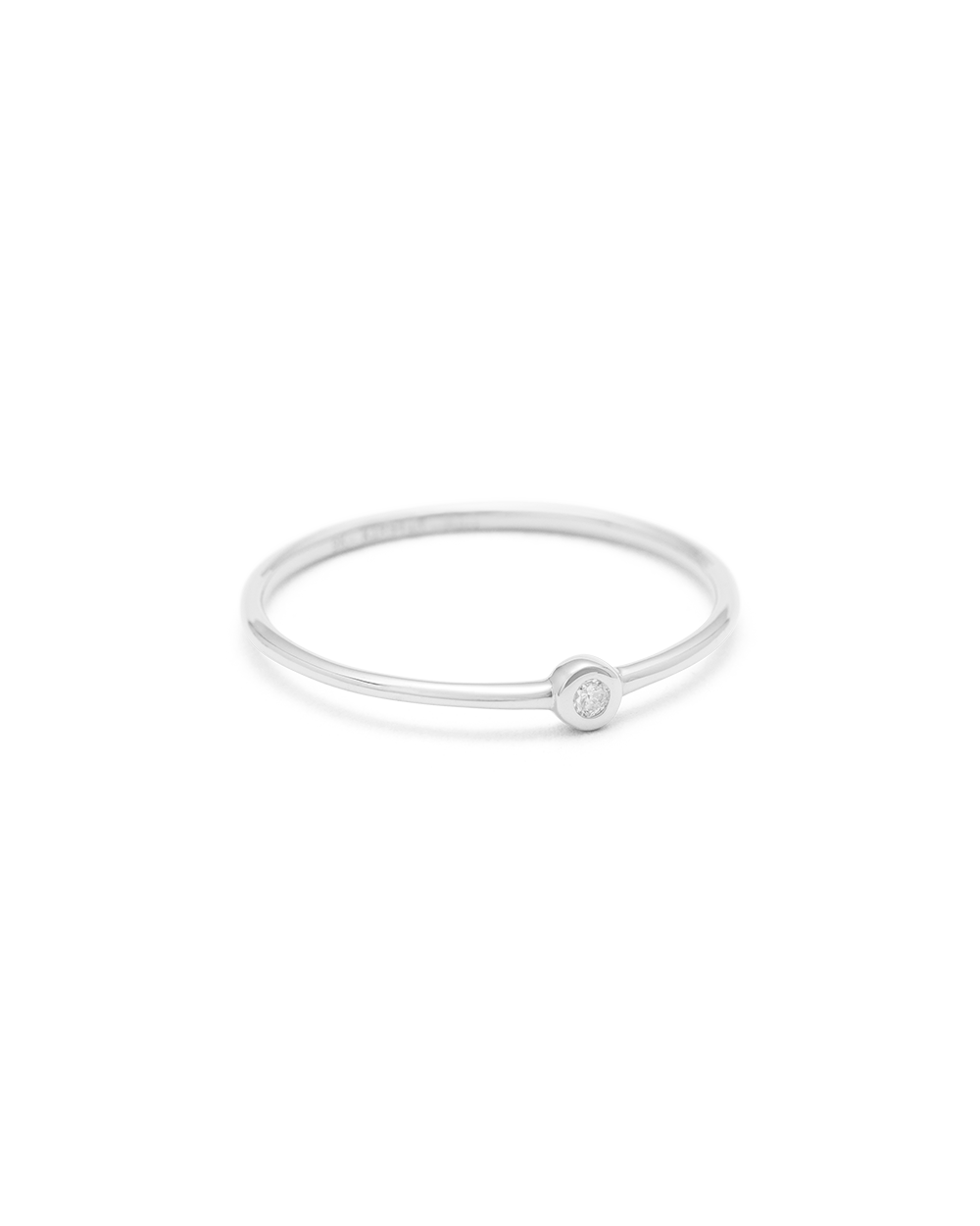 PETITE DIAMOND RING (STERLING SILVER)