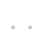 PETITE DIAMOND STUDS (9K GOLD) IMAGE 1