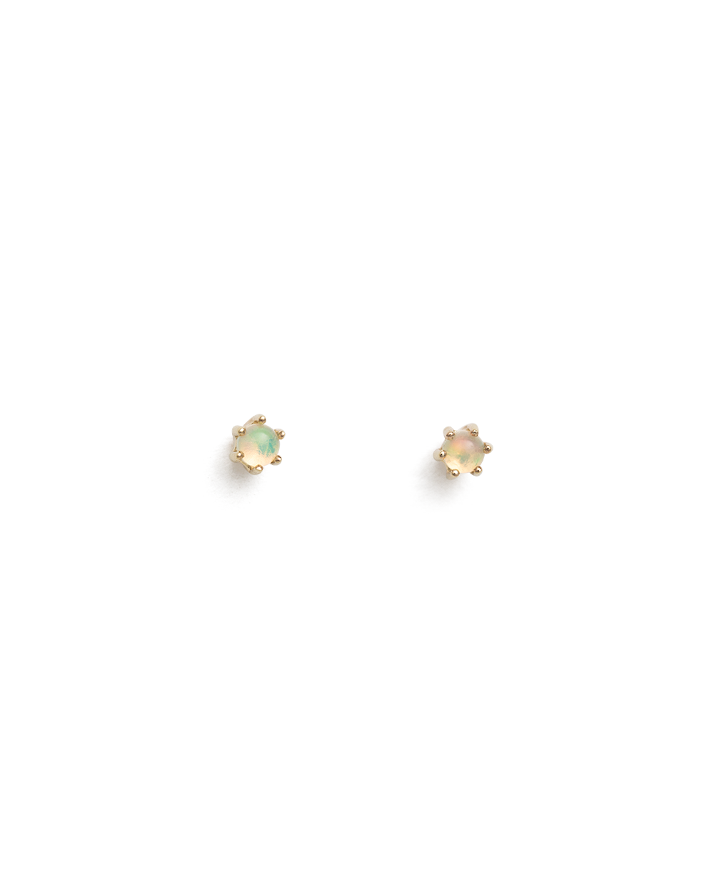 PETITE OPAL STUDS (9K GOLD) IMAGE 1