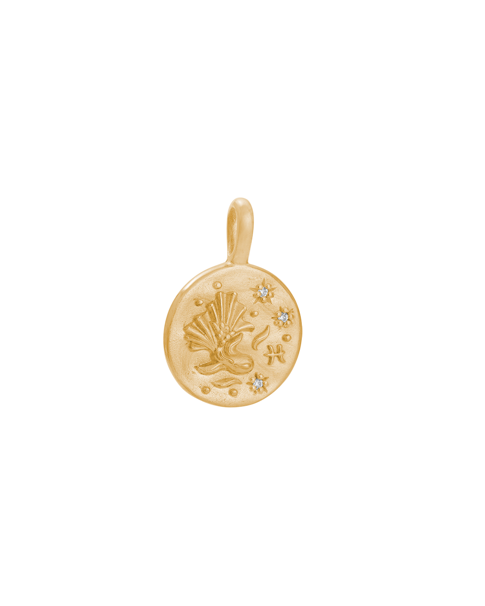 PISCES PETITE ZODIAC (18K GOLD VERMEIL) IMAGE 1