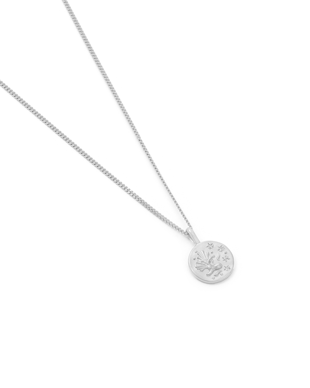 PISCES PETITE ZODIAC NECKLACE (STERLING SILVER)