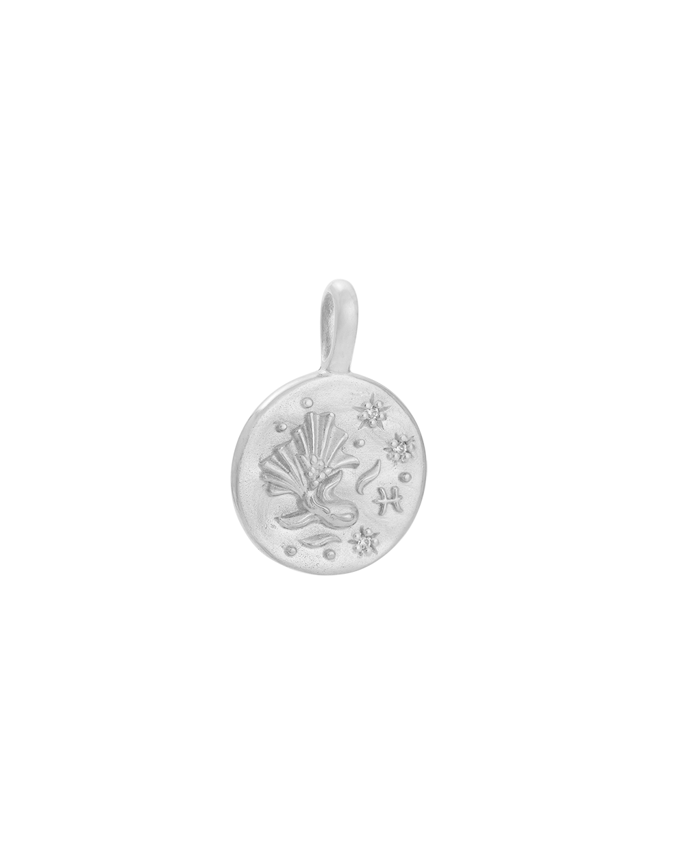PISCES PETITE ZODIAC (STERLING SILVER) IMAGE 1