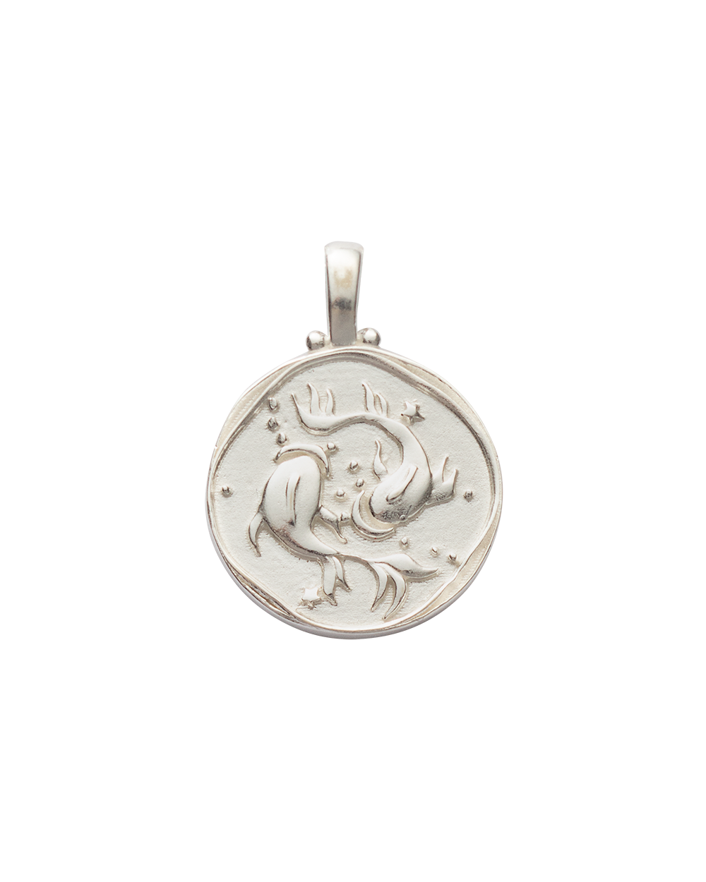 PISCES ZODIAC (STERLING SILVER) IMAGE 1