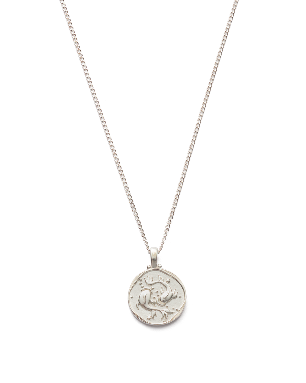 Sterling silver pisces on sale necklace