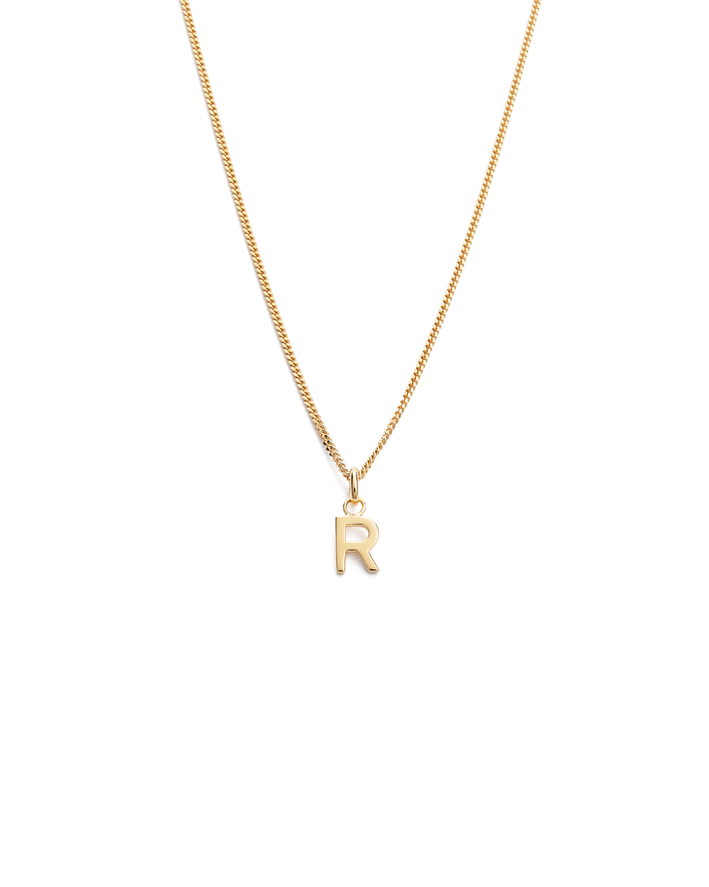 OUTLINE INITIAL NECKLACE A-Z (18K GOLD VERMEIL) IMAGE 23
