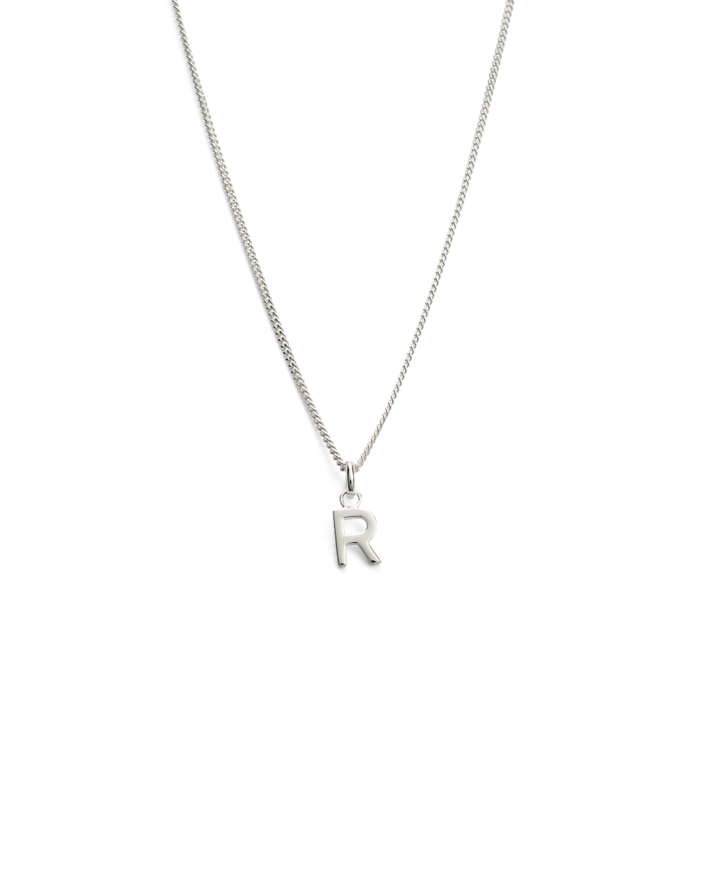 OUTLINE INITIAL NECKLACE A-Z (STERLING SILVER) IMAGE 23