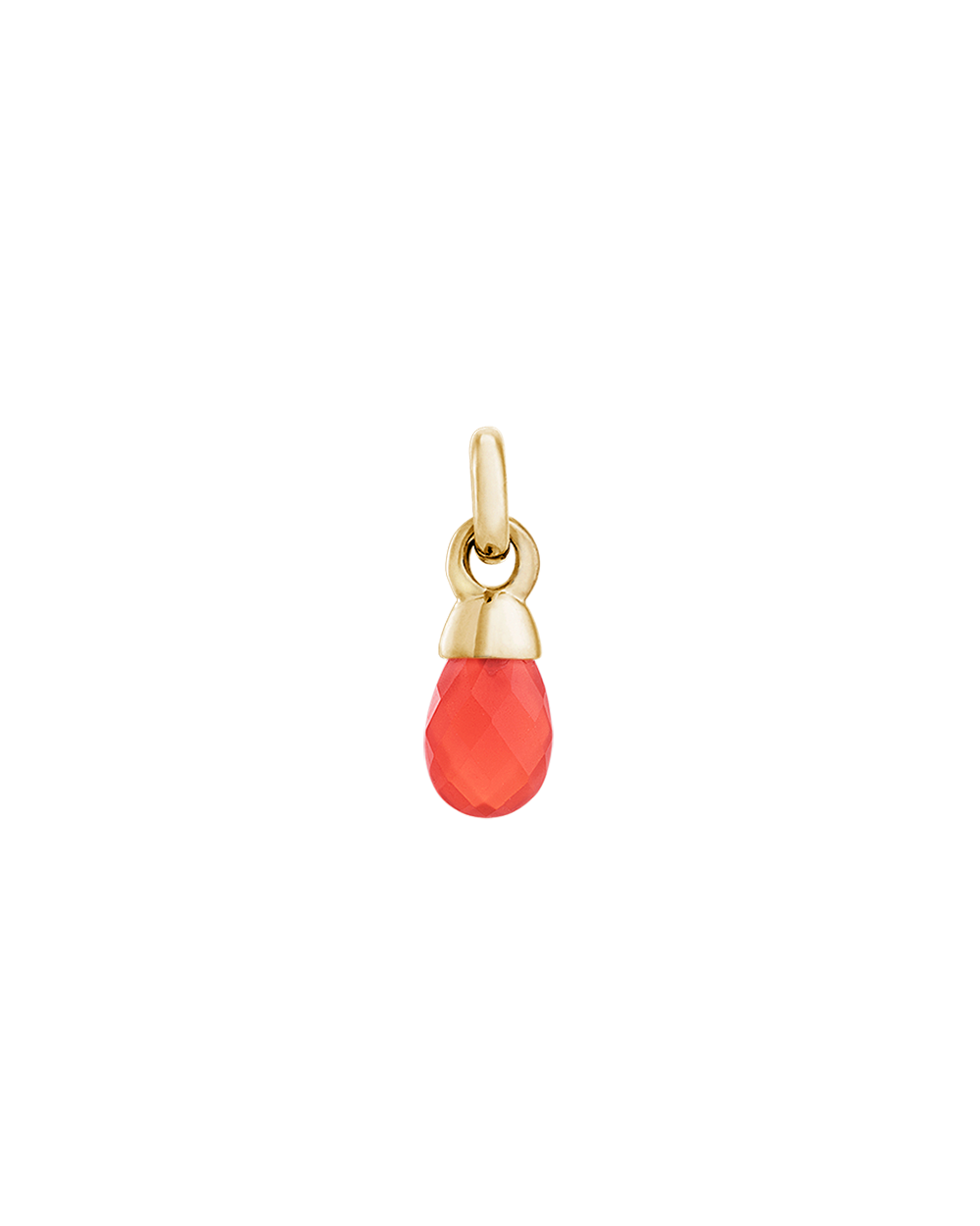 RED AGATE GEMSTONE (18K GOLD VERMEIL) IMAGE 1
