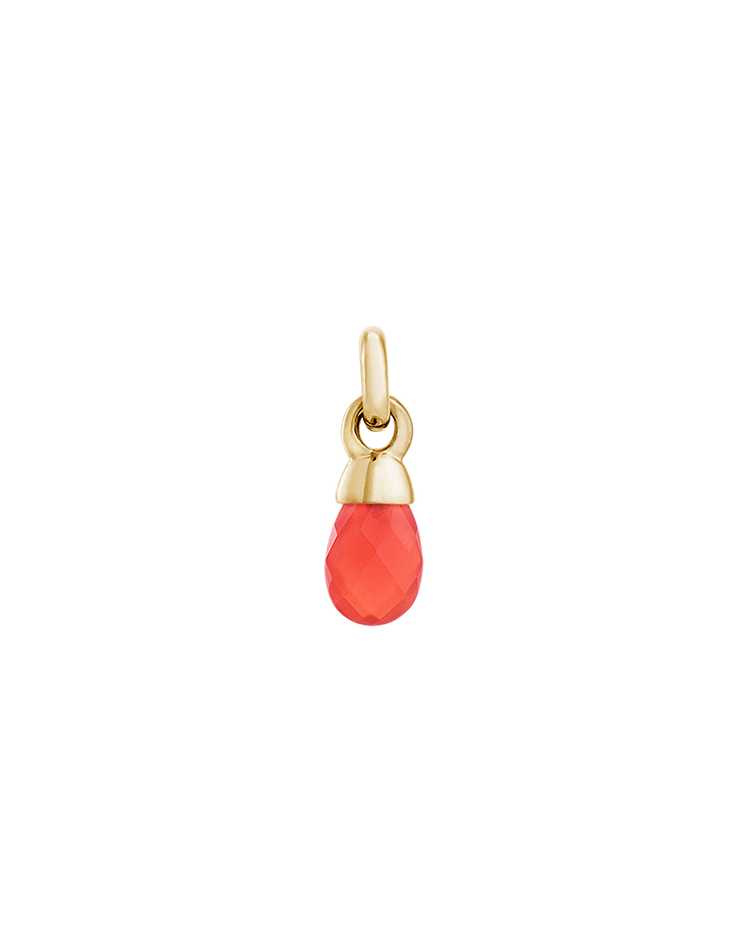 RED AGATE GEMSTONE (18K GOLD VERMEIL) IMAGE 1