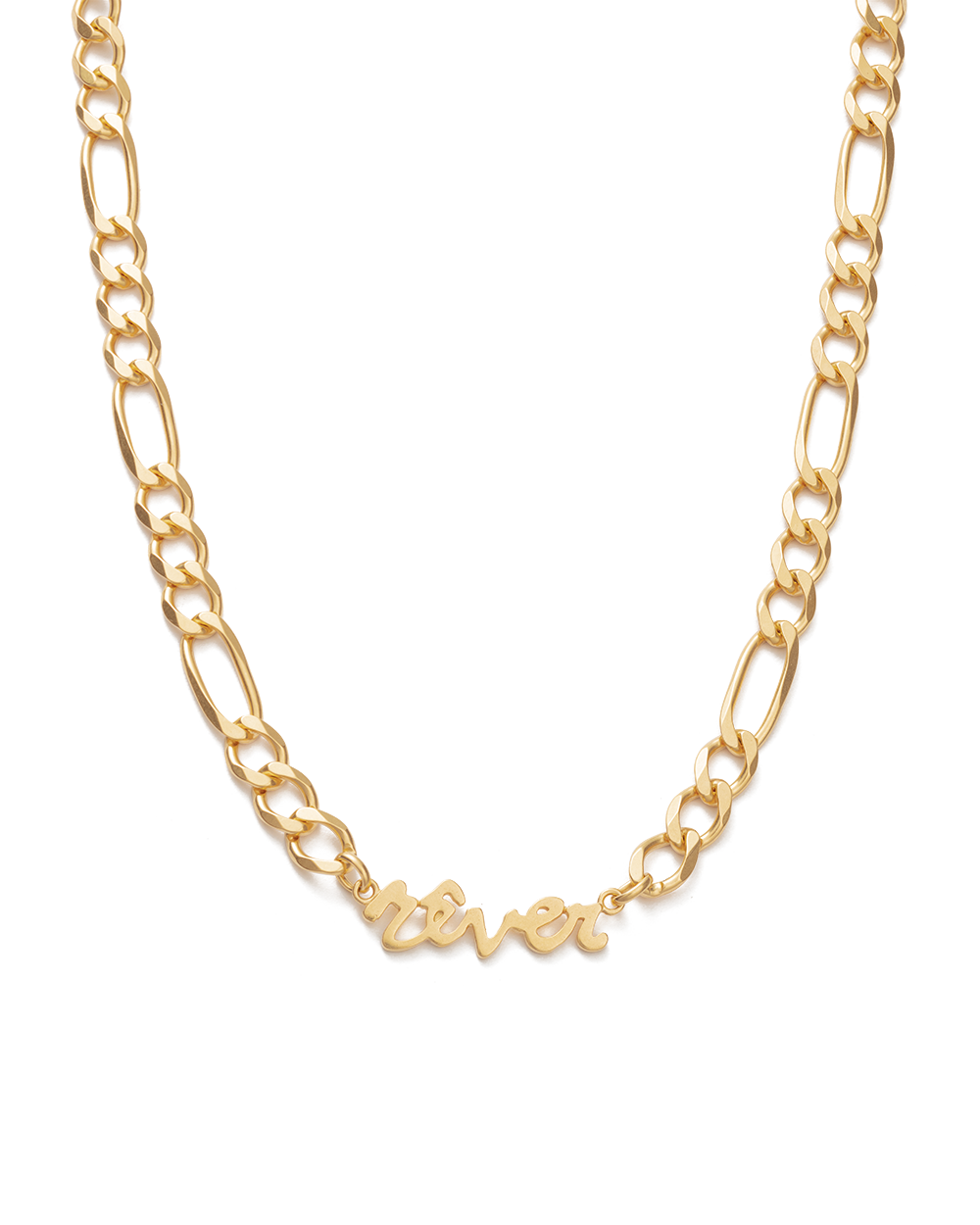 REVER CHAIN NECKLACE (18K GOLD PLATED) IMAGE 1
