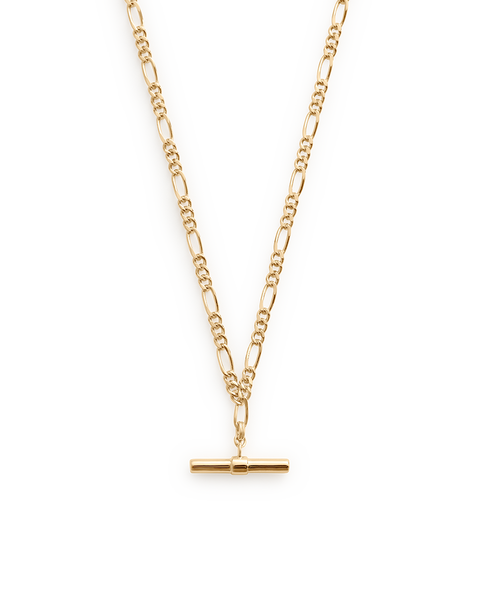 RHYTHM T-BAR NECKLACE (18K GOLD PLATED) IMAGE 1