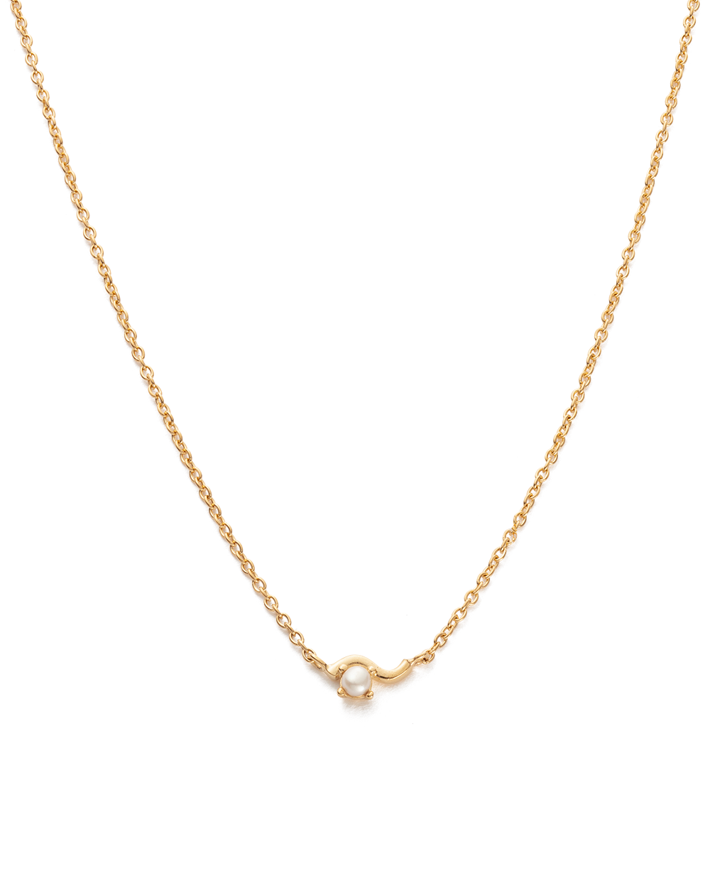 RIPPLE NECKLACE (18K GOLD PLATED) IMAGE 1