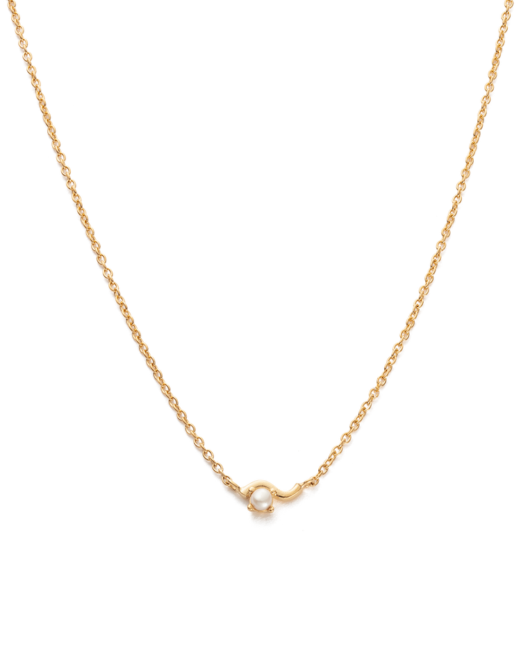 RIPPLE NECKLACE (18K GOLD PLATED) IMAGE 1