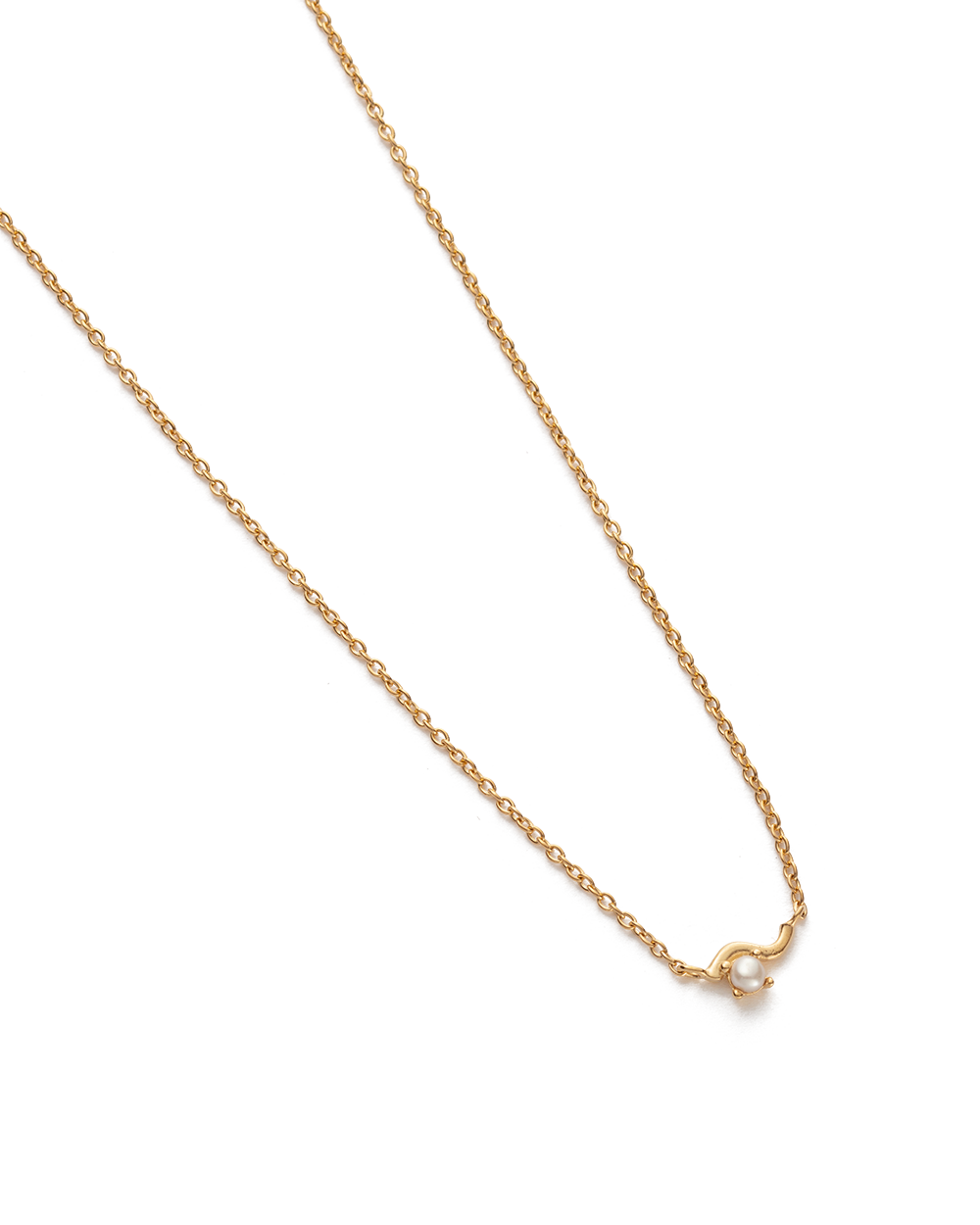 RIPPLE NECKLACE (18K GOLD PLATED) IMAGE 4