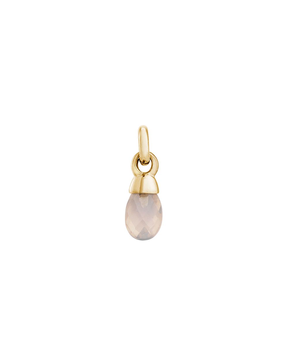 ROSE QUARTZ GEMSTONE (18K GOLD VERMEIL) IMAGE 1