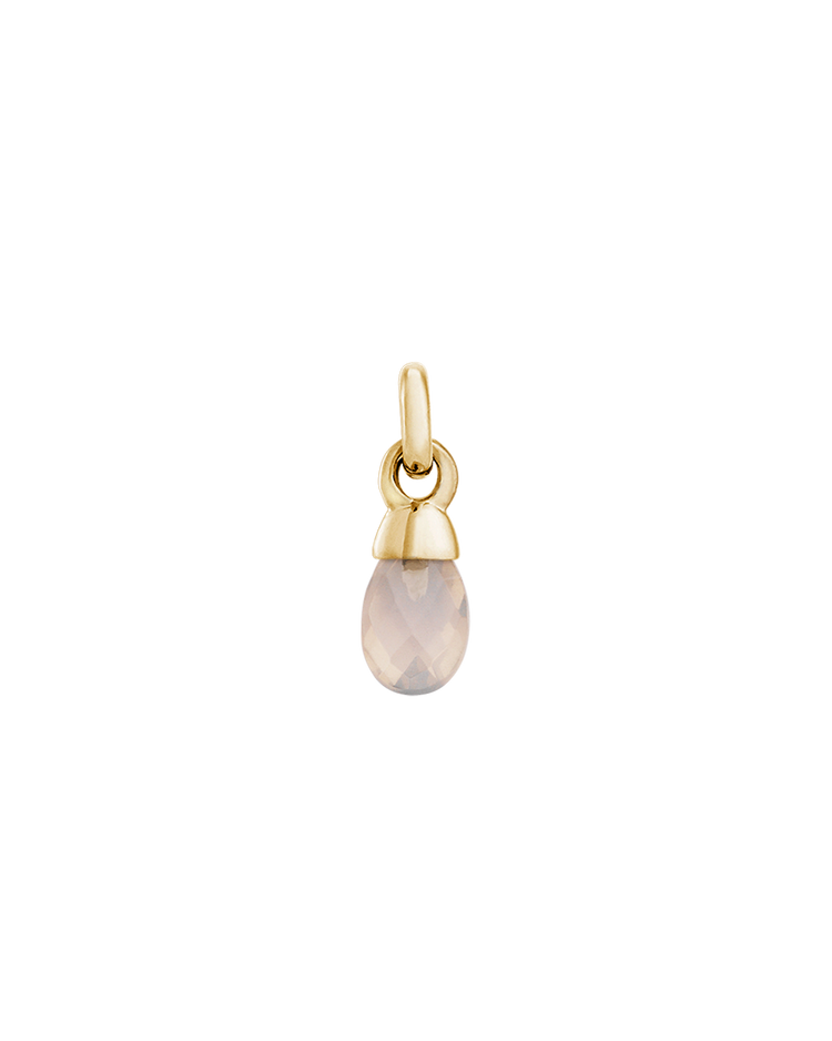 ROSE QUARTZ GEMSTONE (18K GOLD VERMEIL) IMAGE 1