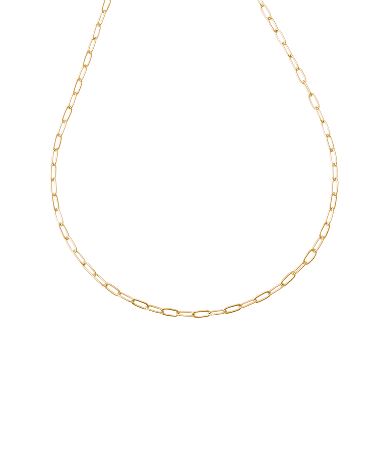 RUE CHAIN NECKLACE (18K GOLD PLATED) IMAGE 1
