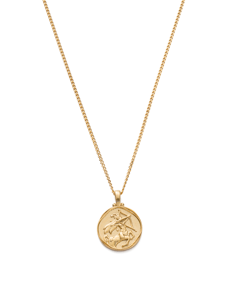 SAGITTARIUS ZODIAC NECKLACE (18K GOLD VERMEIL) IMAGE 1