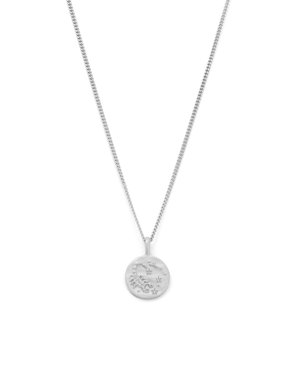 SCORPIO PETITE ZODIAC NECKLACE (STERLING SILVER)