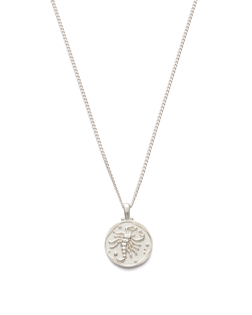 SCORPIO ZODIAC NECKLACE (STERLING SILVER) IMAGE 1