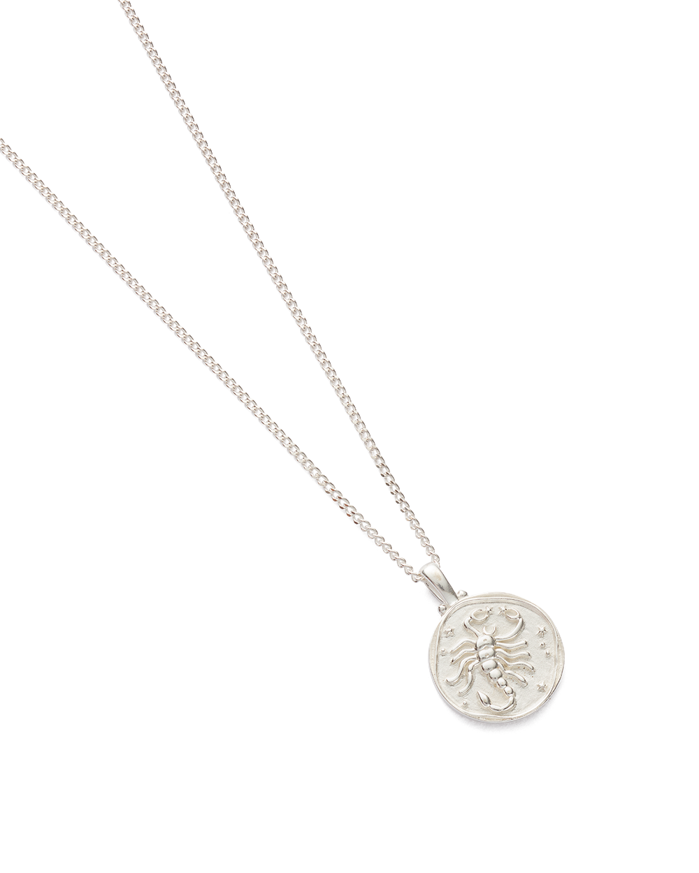SCORPIO ZODIAC NECKLACE (STERLING SILVER) IMAGE 4