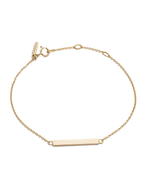 SENTIMENT BAR BRACELET (9K GOLD) IMAGE 1