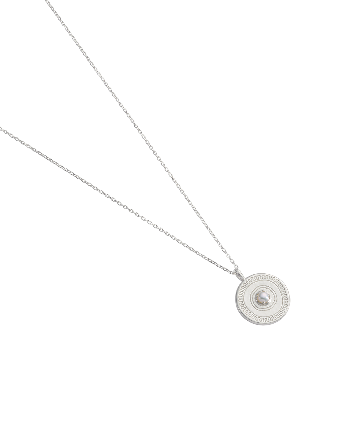 SOLACE COIN NECKLACE (STERLING SILVER) IMAGE 4