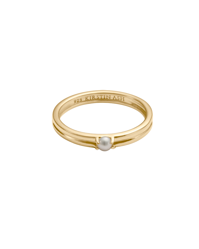 SOLACE PEARL RING (18K GOLD VERMEIL) IMAGE 1