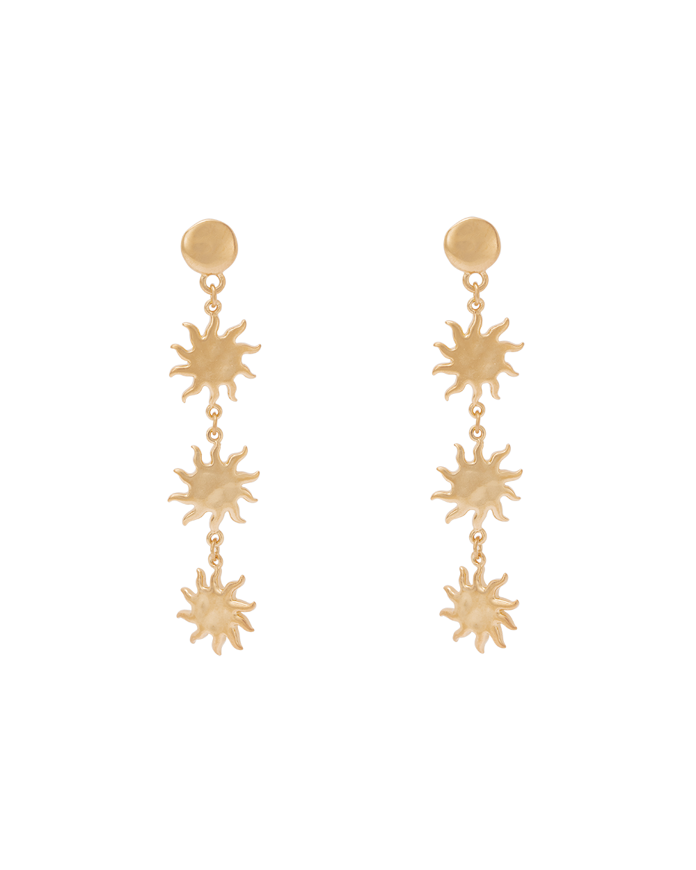 SOLIS EARRINGS (18K GOLD PLATED) IMAGE 1