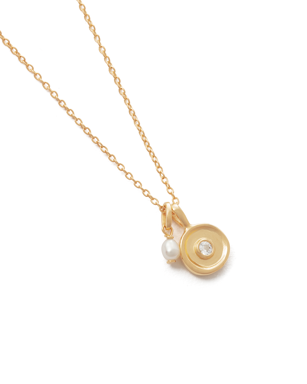 SOLSTICE PEARL NECKLACE (18K GOLD VERMEIL)