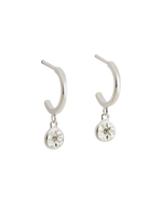 STAR COIN HOOPS (STERLING SILVER) IMAGE 1