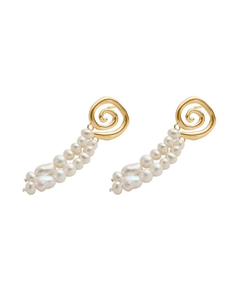 SWEET ESCAPE EARRINGS (18K GOLD PLATED) IMAGE 4