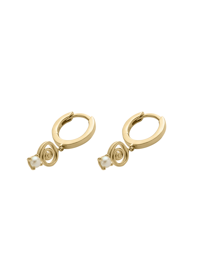 SWEET ESCAPE HOOPS (18K GOLD PLATED)