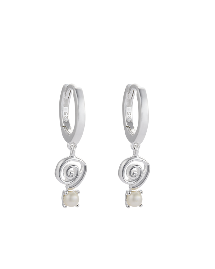 SWEET ESCAPE HOOPS (STERLING SILVER) IMAGE 1