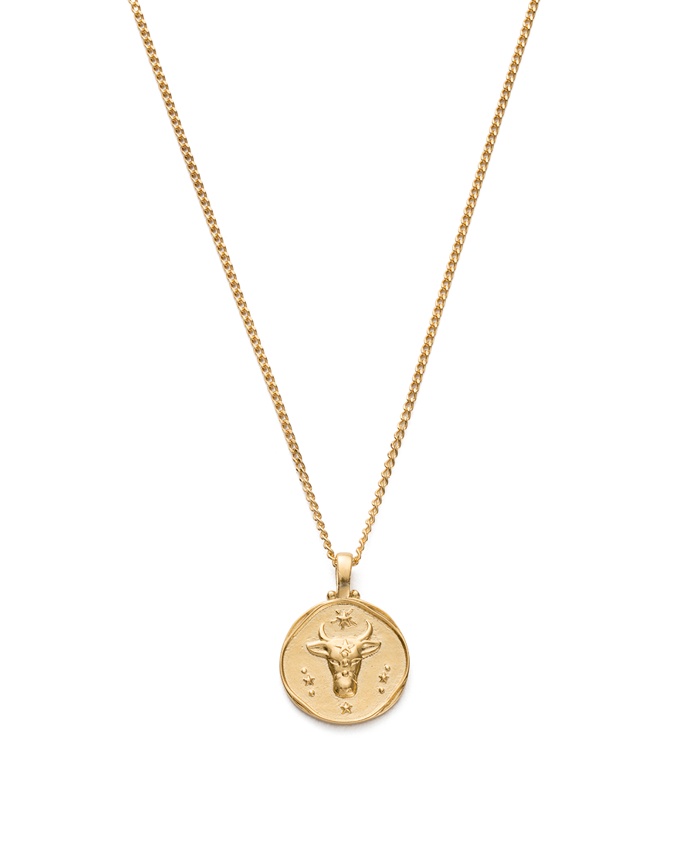 TAURUS ZODIAC NECKLACE (18K GOLD VERMEIL) IMAGE 1