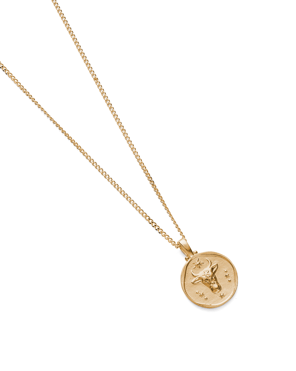 TAURUS ZODIAC NECKLACE (18K GOLD VERMEIL) IMAGE 4