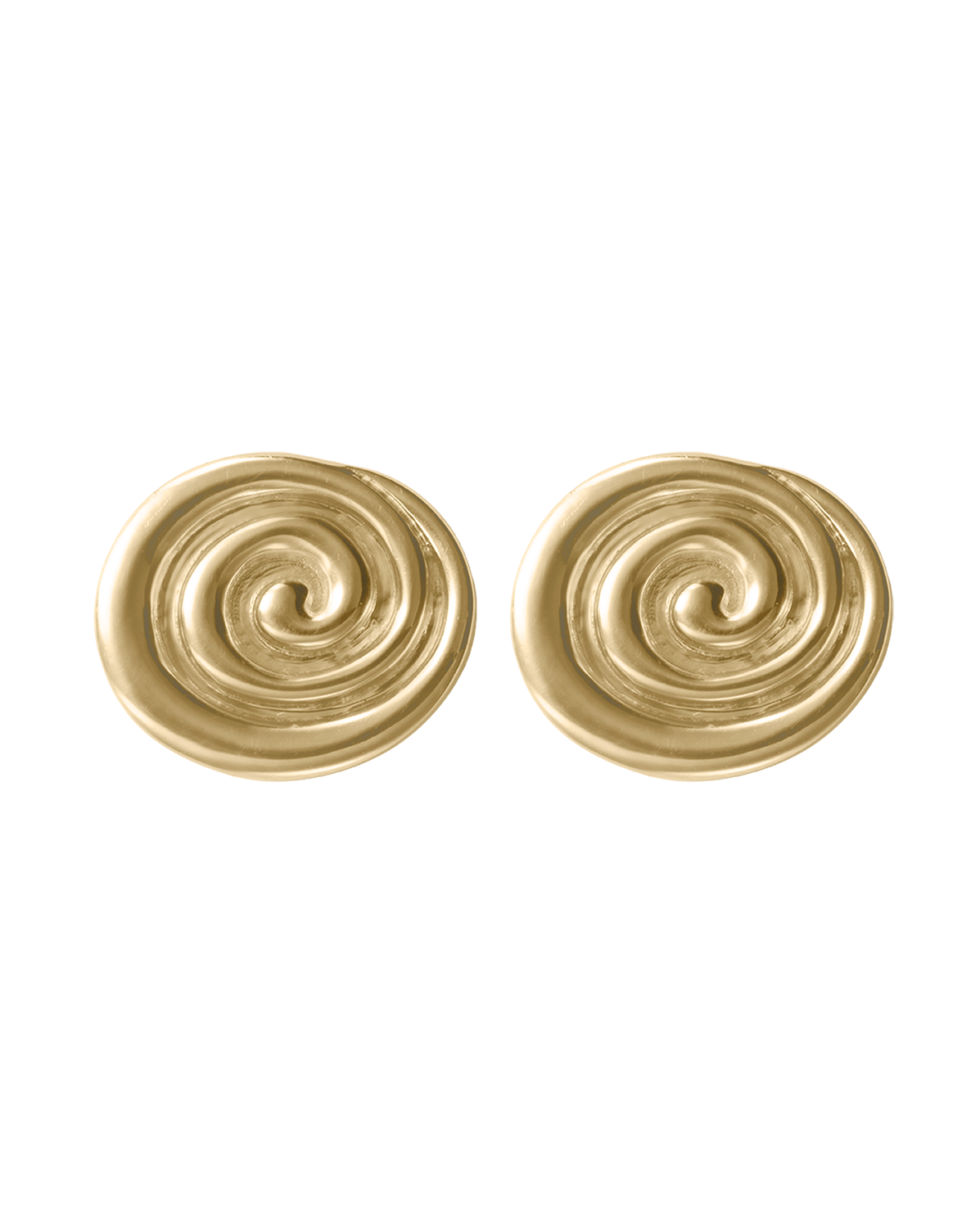 TEMPO OVERSIZED STUDS (18K GOLD PLATED) IMAGE 1