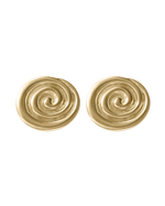 TEMPO OVERSIZED STUDS (18K GOLD PLATED) IMAGE 1