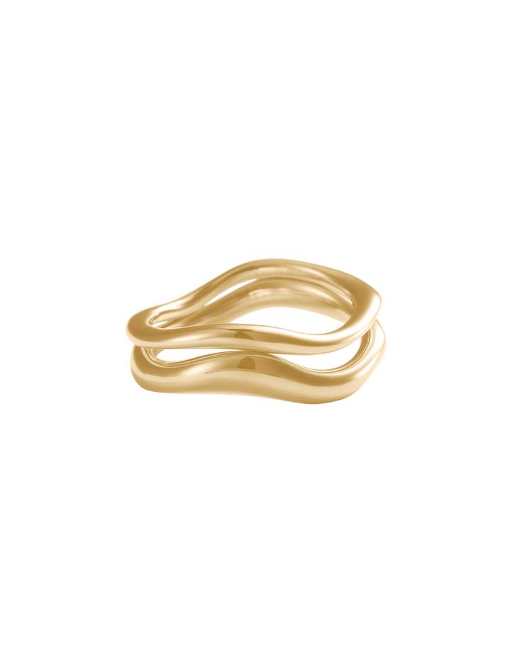 TEMPO STACKING RING SET (18K GOLD PLATED) IMAGE 1