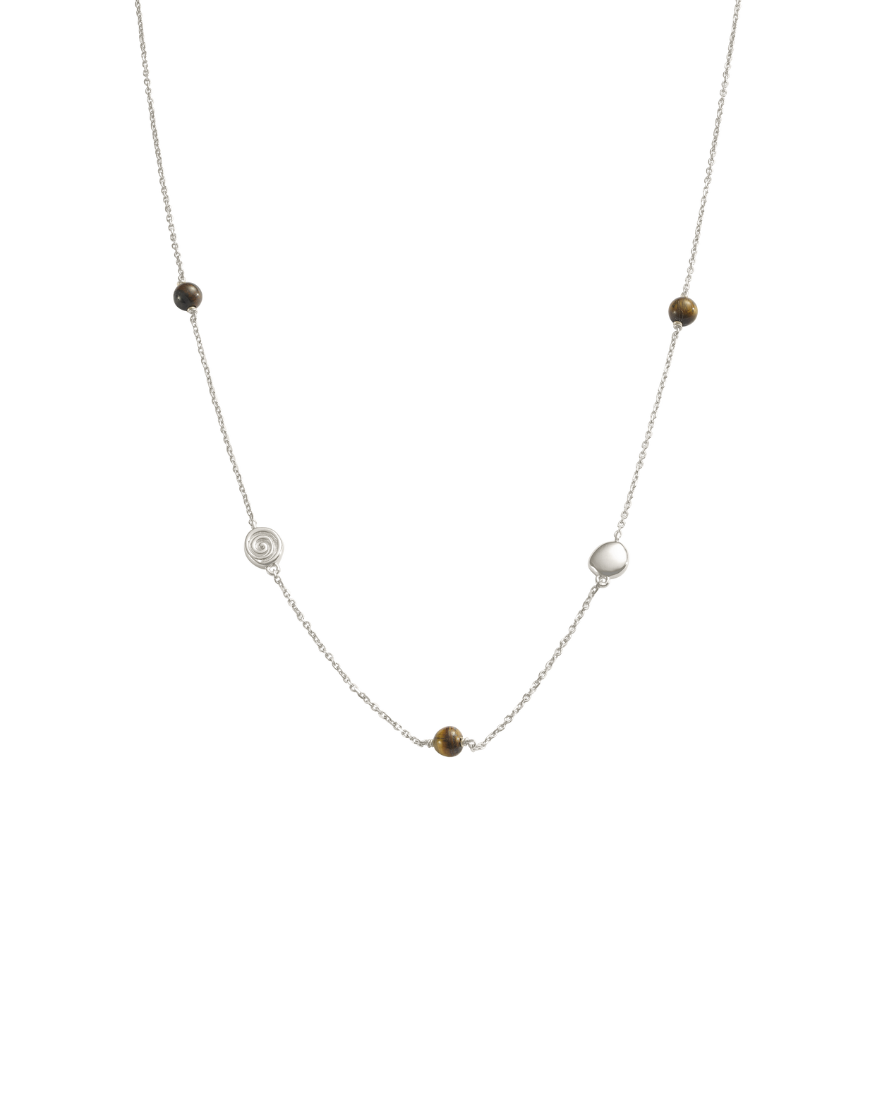 TEMPO TIGERS EYE NECKLACE (STERLING SILVER) IMAGE 1